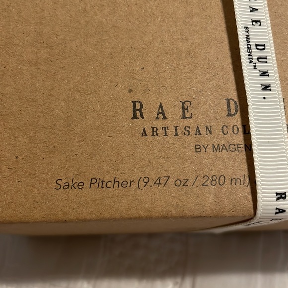 Rae Dunn Sake Set with 2 Sake cups and Sake Pitcher - NWT and in packagi… - Picture 4 of 5